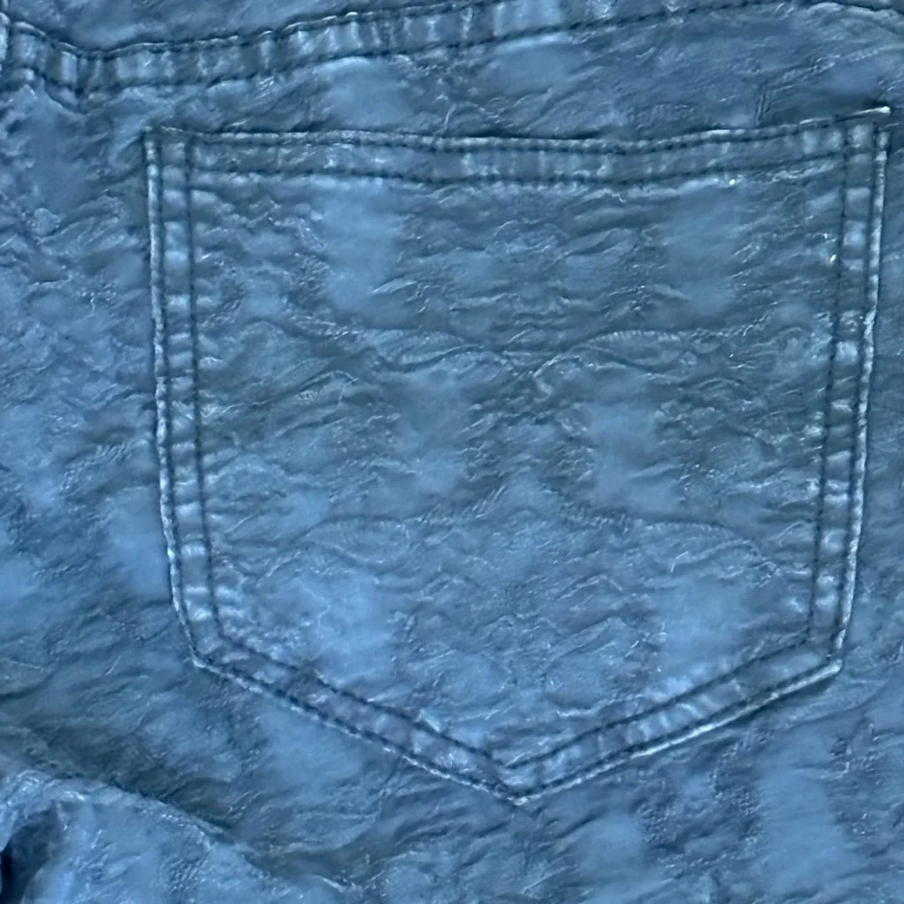 Free People straight leg textured jeans with slight stretch - Picture 6 of 7